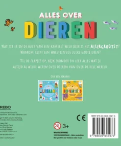 Alternative view of Flapjesboek Alles over dieren - Meer dan 60 flapjes!