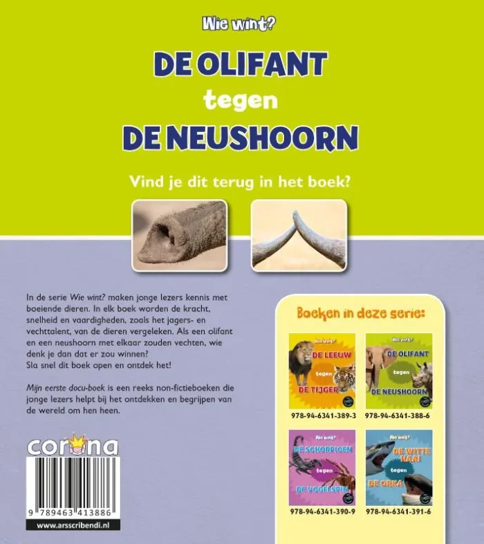 De olifant tegen de neushoorn - Afbeelding 2