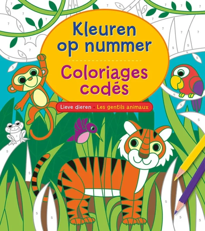 Lieve dieren / Les gentils animaux - Coloriages codés
