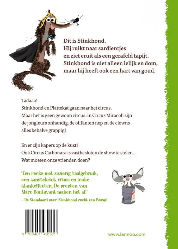 Stinkhond naar het circus | 9789401481571 Stinkhond naar het circus - Afbeelding 2