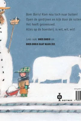 Alternative view of Boer Boris in de sneeuw