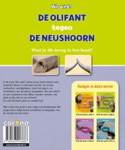 De olifant tegen de neushoorn | 9789463413886