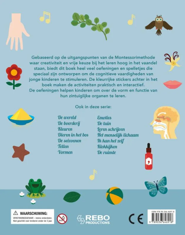 Mijn leukste oefenboek de vijf zintuigen | 9789036646918 Mijn leukste oefenboek de vijf zintuigen - Afbeelding 2