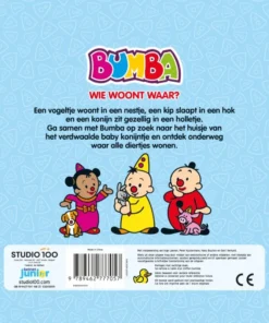 Alternative view of kartonboek met flapjes - Wie woont waar?