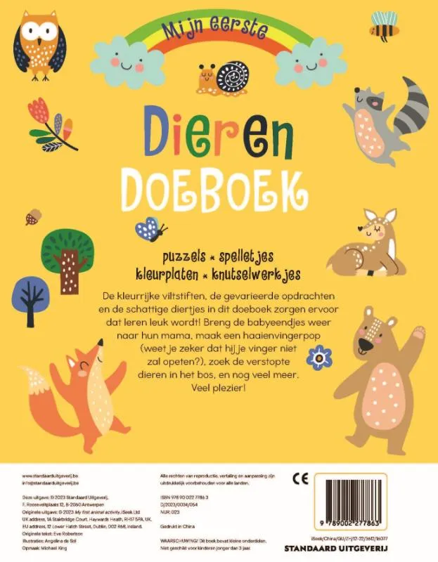 Mijn eerste Dierendoeboek | 9789002277863 Mijn eerste Dierendoeboek - Afbeelding 2