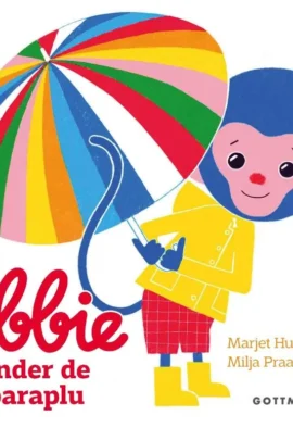 Ebbie onder de paraplu