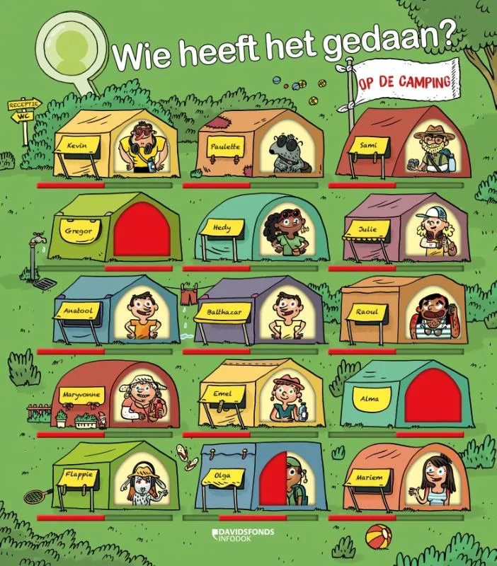 Wie heeft het gedaan? Op de camping | 9789002280795 Wie heeft het gedaan? Op de camping