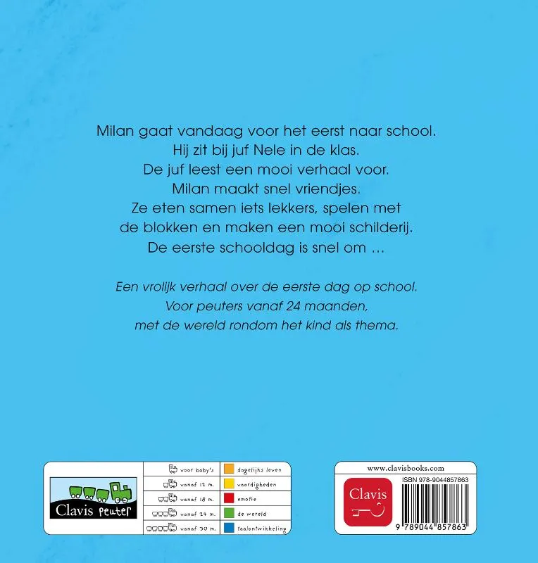 De eerste schooldag van Milan | 9789044857863 De eerste schooldag van Milan - Afbeelding 2