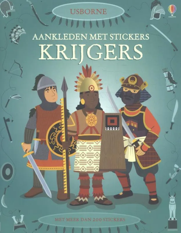 Aankleden met stickers-krijgers | 9781409565406 Aankleden met stickers-krijgers