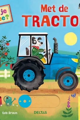 Met de tractor