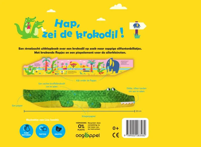 Hap, zei de krokodil! | 9789002283482 Hap, zei de krokodil! - Afbeelding 2