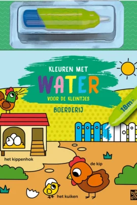 Kleuren met water voor de kleintjes