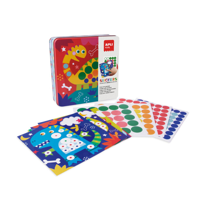 Dino stickerkaartenblik - Afbeelding 2