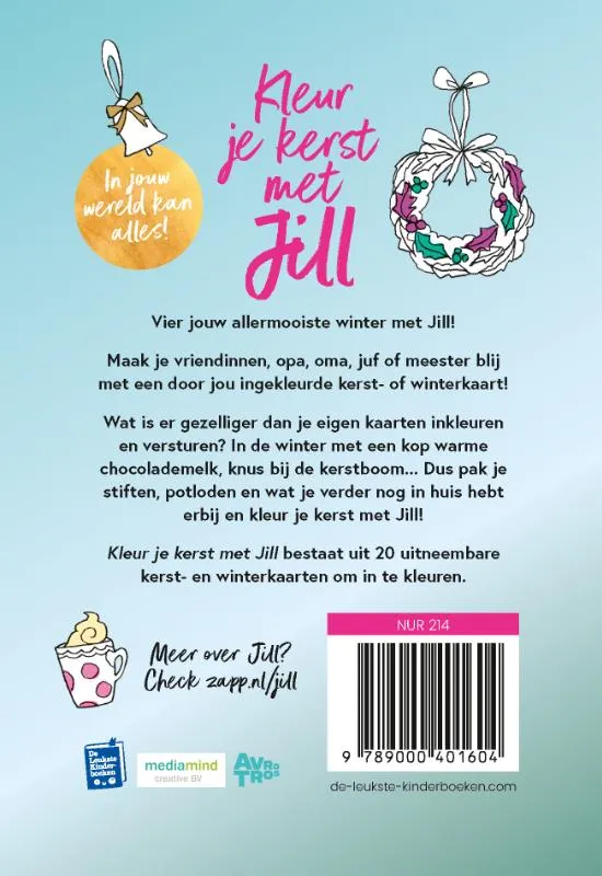 Kleur je kerst met Jill | 9789000401604 Kleur je kerst met Jill - Afbeelding 2
