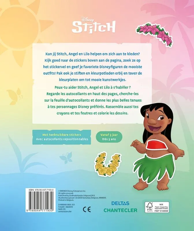 Disney Sticker Fun Stitch - Kleur- en aankleedpret! | 9789044771930 Disney Sticker Fun Stitch - Kleur- en aankleedpret! - Afbeelding 2