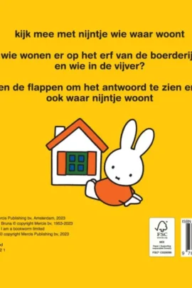 nijntje flapboek, wie woont hier? | 9789056479398