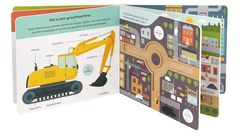 Een rondje over de bouwplaats | 9789025774264 Een rondje over de bouwplaats - Afbeelding 2