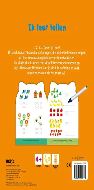 Ik leer tellen 4+ | 9789403217475 Ik leer tellen 4+ - Afbeelding 2