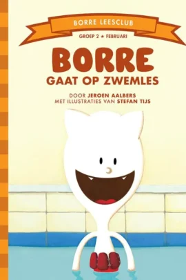 Borre gaat op zwemles