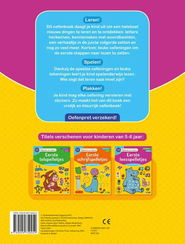 Eerste leesspelletjes | 9789044750454 Eerste leesspelletjes - Afbeelding 2