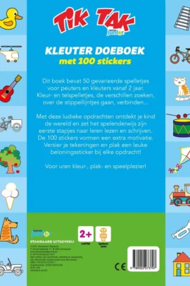 Tik Tak Kleuterboek met 100 stickers | 9789002273797