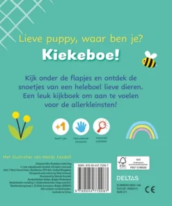 Kiekeboe Lieve puppy - Een leuk voelboek met flapjes | 9789044770087