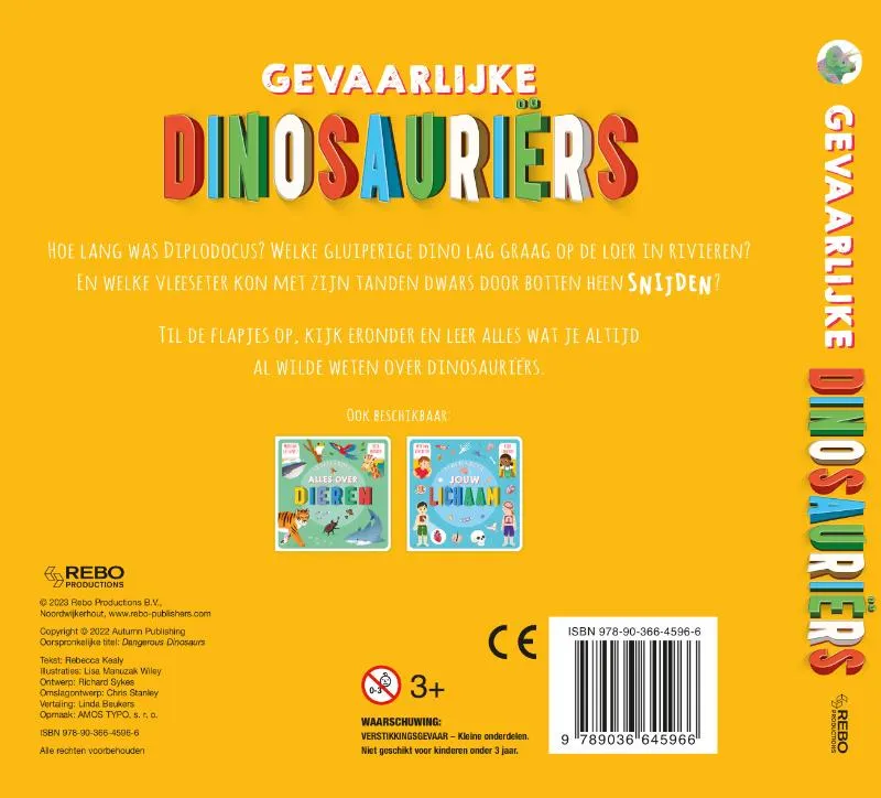 Flapjesboek Gevaarlijke dinosauriërs - Meer dan 60 flapjes! | 9789036645966 Flapjesboek Gevaarlijke dinosauriërs - Meer dan 60 flapjes! - Afbeelding 2