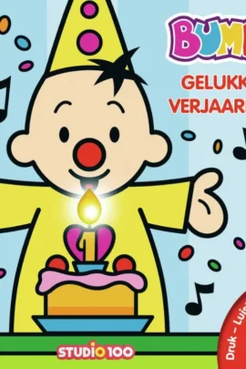 verjaardagsboek met kaars en muziek