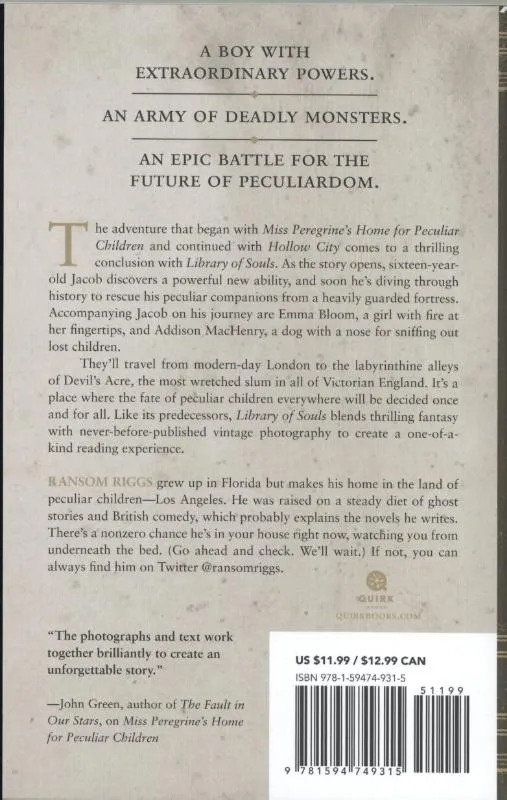 Library of Souls | 9781594749315 Library of Souls - Afbeelding 2