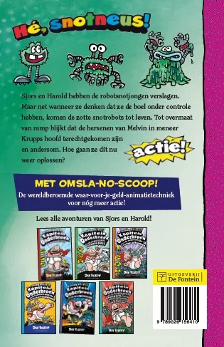 Kapitein Onderbroek en de knotsgekke knokpartij met de robotsnotjongen deel 2: Deel 2. Mot met de zotte snotrobots | 9789026156410 Kapitein Onderbroek en de knotsgekke knokpartij met de robotsnotjongen deel 2: Deel 2. Mot met de zotte snotrobots - Afbeelding 2