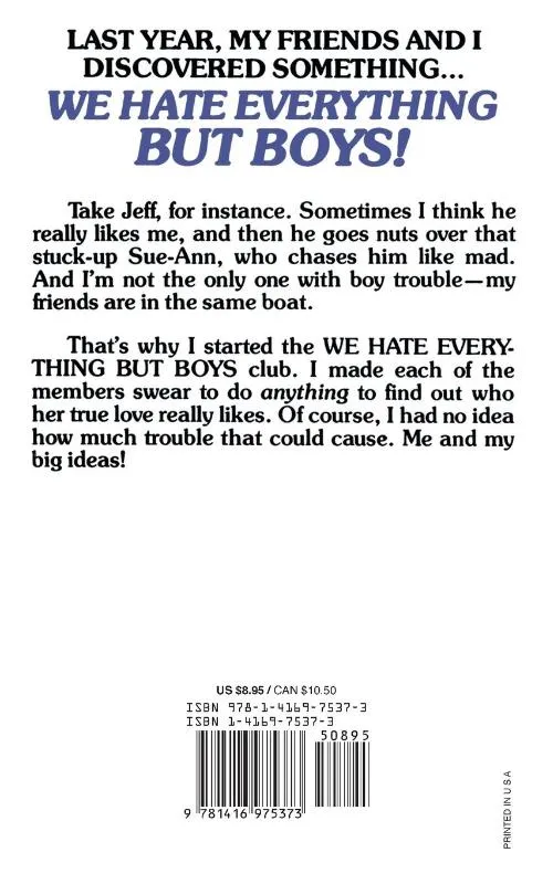 We Hate Everything But Boys | 9781416975373 We Hate Everything But Boys - Afbeelding 2