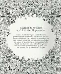 Secret Garden - An Inky Treasure Hunt and Colouring Book | 9781780671062