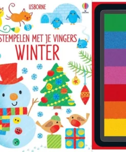 Stempelen met je vingers Winter