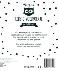 Alternative view of Milo's eerste voelboekje in zwart-wit