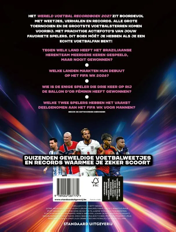 Wereldvoetbal recordboek 2027 | 9789002287770 Wereldvoetbal recordboek 2027 - Afbeelding 2