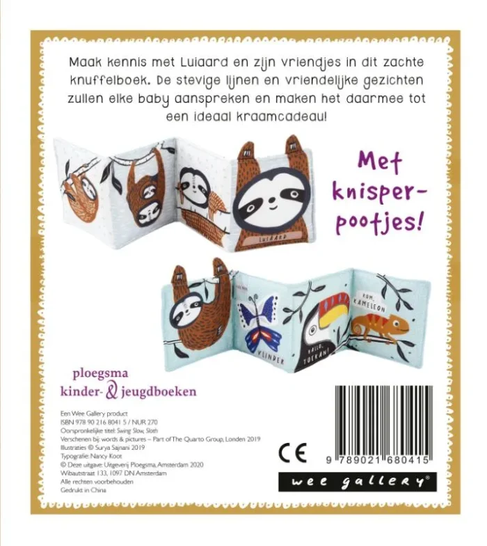 Knuffelboekje Luiaard - Afbeelding 2