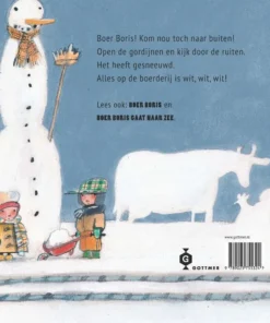 Alternative view of Boer Boris in de sneeuw