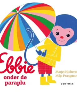 Ebbie onder de paraplu