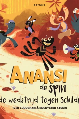 Anansi de spin en de wedstrijd tegen Schildpad
