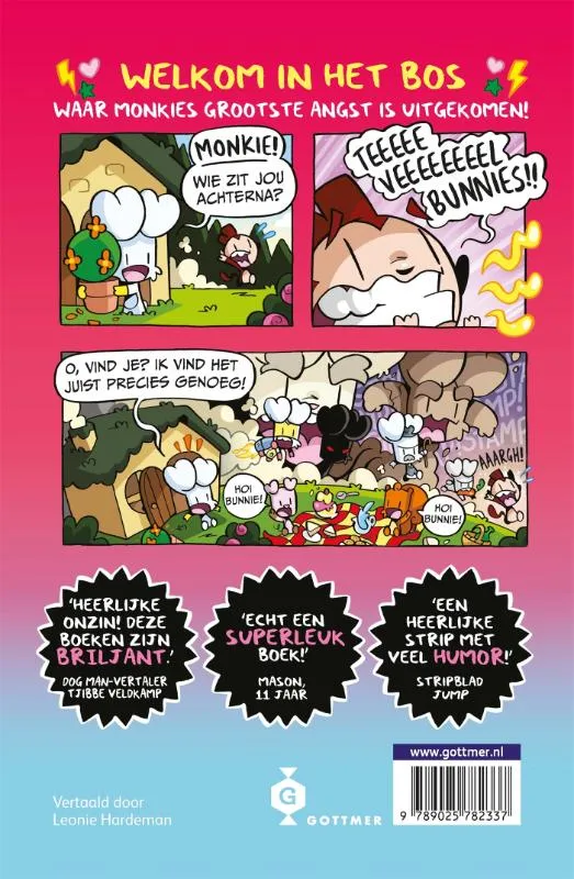 Bunnie vs Monkie en knetterveel konijnen! | 9789025782337 Bunnie vs Monkie en knetterveel konijnen! - Afbeelding 2