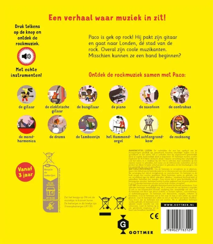 Paco is een rockster | 9789025783129 Paco is een rockster - Afbeelding 2