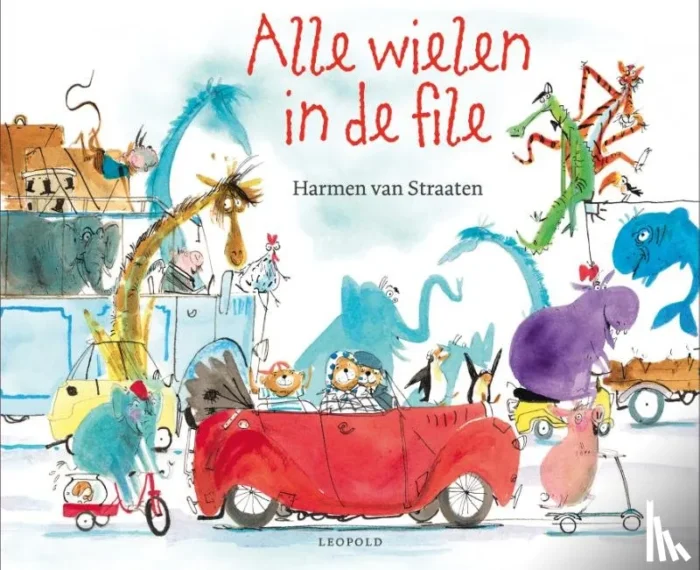 Alle wielen in de file