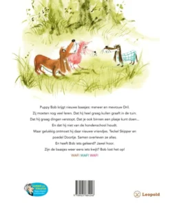 Alternative view of Puppy Bob lost het op