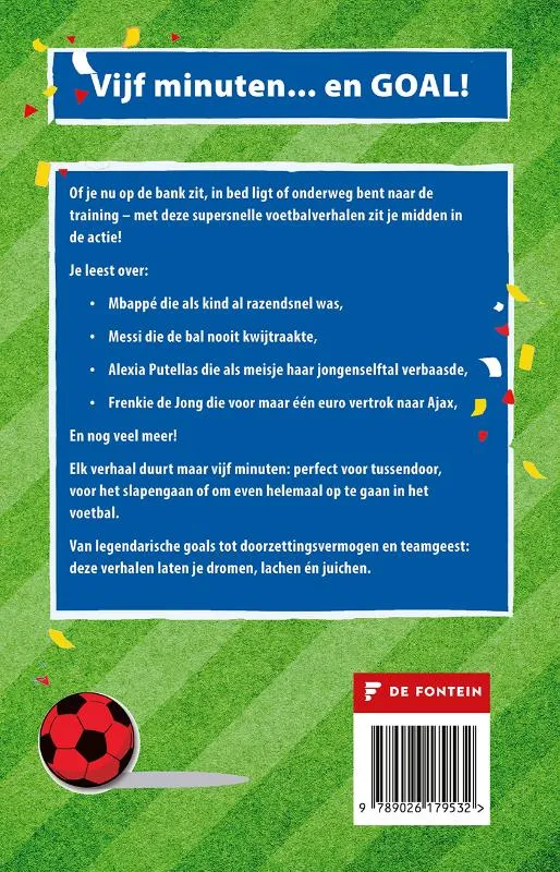 Vijf minuten voetbalverhalen | 9789026179532 Vijf minuten voetbalverhalen - Afbeelding 2