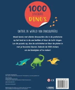 Alternative view of 1000 stickers dino's