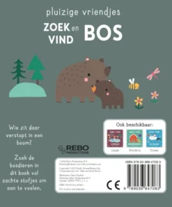 Zoek en vind Bos - pluizige vriendjes | 9789036647083