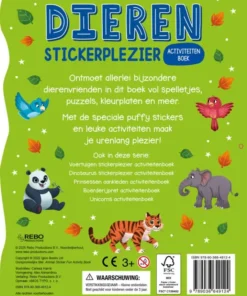 Alternative view of Dieren Stickerplezier activiteitenboek - Boordevol puffy stickers