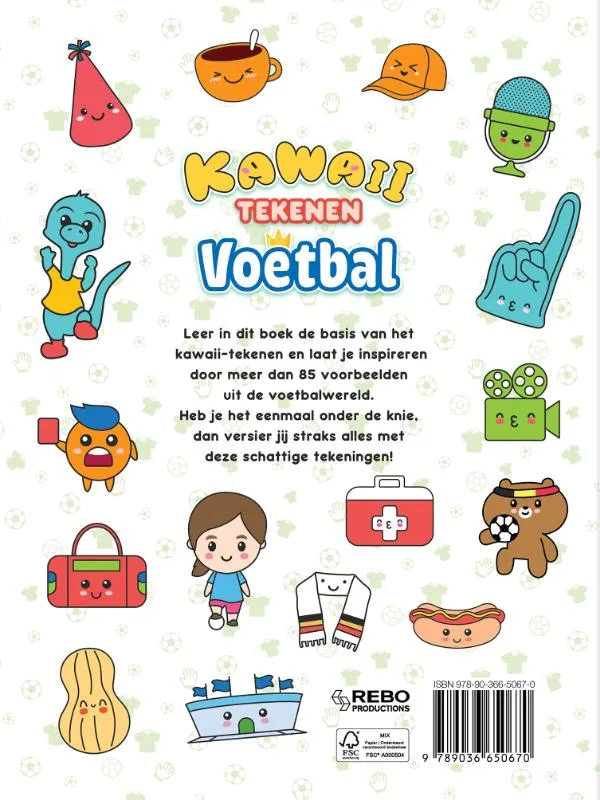Kawaii tekenen voetbal - Leer stap-voor-stap schattige figuren en voorwerpen tekenen! | 9789036650670 Kawaii tekenen voetbal - Leer stap-voor-stap schattige figuren en voorwerpen tekenen! - Afbeelding 2