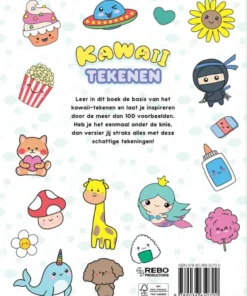 Kawaii tekenen - Leer stap-voor-stap schattige dieren en voorwerpen tekenen! | 9789036650700