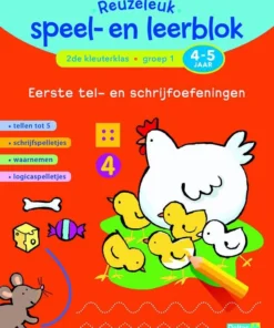 Reuzeleuk speel- en leerblok Tel- en schrijfoefeningen (4-5 j.)